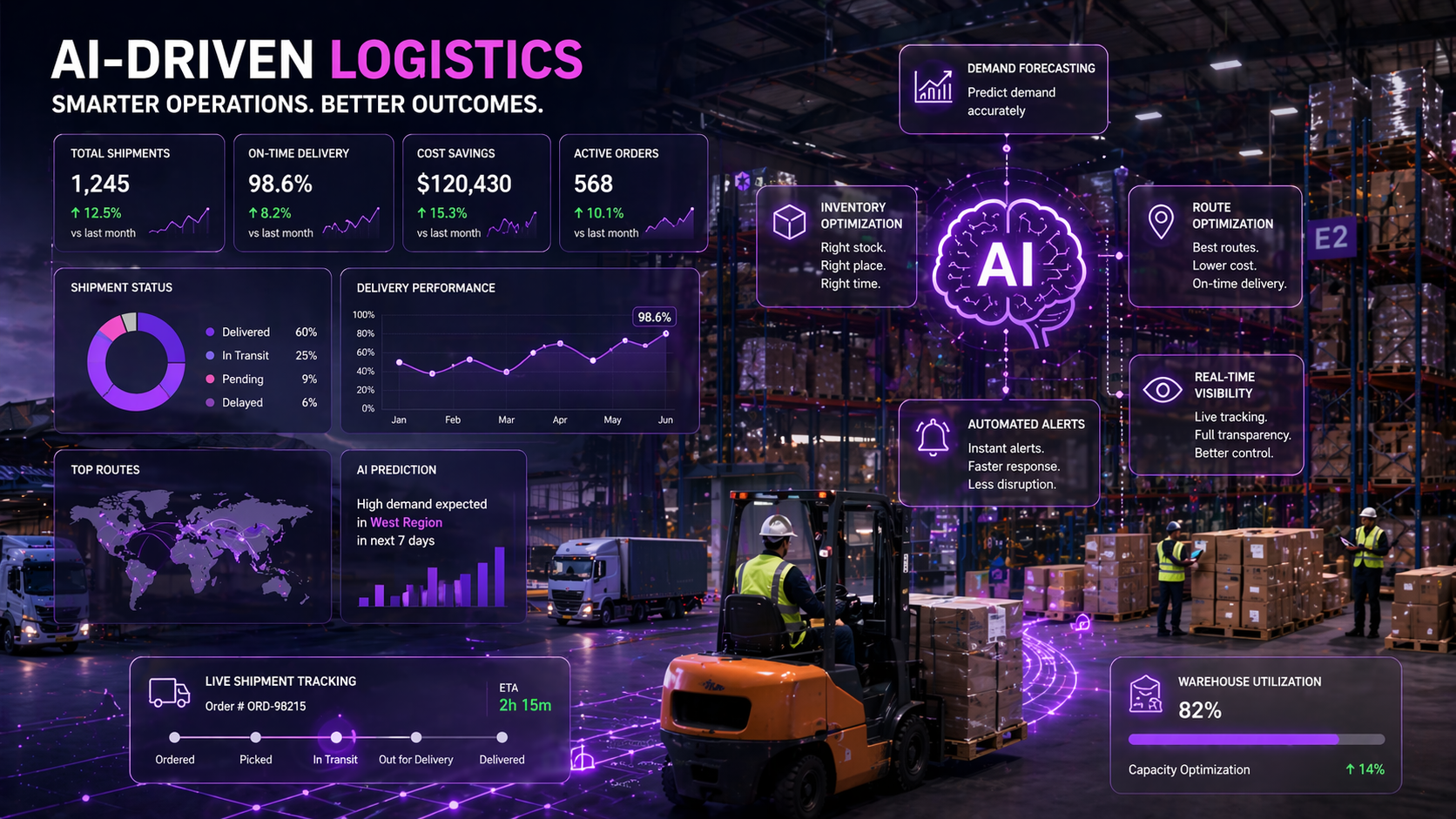 image of How AI-driven logistics works
