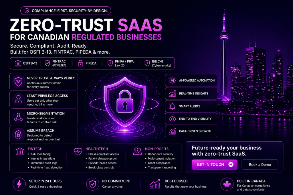 Zero Trust Saas - Canadian Regulated Businesses